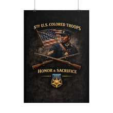 Load image into Gallery viewer, Posters - Honoring the 5th USCT, 1864 - Right 1
