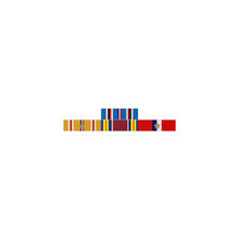 Load image into Gallery viewer, Kiss-Cut Vinyl Decals - Army - WWII Service Ribbons Bar w Philippines SVC (Pacific Theater)
