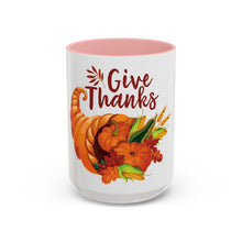 Load image into Gallery viewer, Accent Coffee Mug - Thanksgiving - Give Thanks
