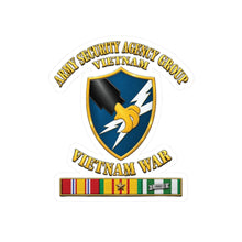 Load image into Gallery viewer, Kiss-Cut Stickers - Army - Army Security Agency Group w SVC Ribbons - 3D - Enhanced
