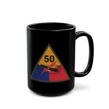 Load image into Gallery viewer, Black Mug  (15oz) - SSI - 50th Armored Division X 300
