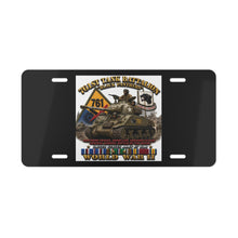 Load image into Gallery viewer, License Plate - Army - 761st Tank Battalion - Black Panthers - w Tank w - KITT SSI WWII  EU SVC - 3D - Enhanced
