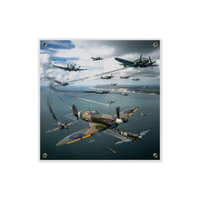 Load image into Gallery viewer, Acrylic Wall Art Panel - British and German aircraft during the Battle of Britain
