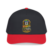 Load image into Gallery viewer, Mid Profile Baseball Cap - Vietnam Veteran Combat - 2nd Bn, 28th Infantry - 1st ID - with VN SVC - with Combat Scene - 3D - Transparent
