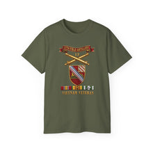 Load image into Gallery viewer, Unisex Ultra Cotton Tee - Army - 17th Field Artillery w Br - Ribbon, Vietnam Veteran w VN SVC - 3D - Enhanced
