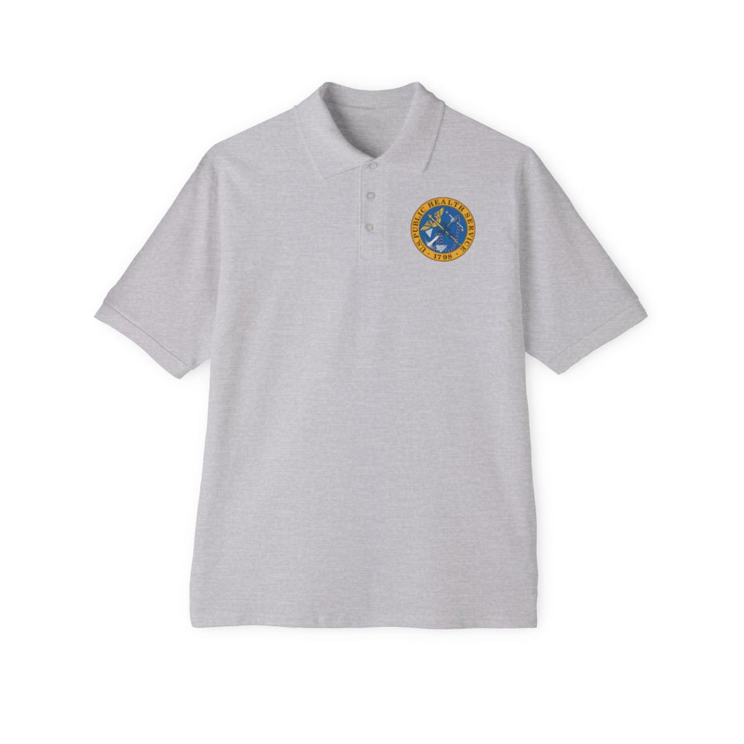 Men's Piqué Polo - USPHS - United States Public Health Service Seal - Color