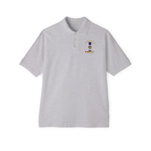 Load image into Gallery viewer, Men's Piqué Polo - Purple Heart - WIA w VN SVC w Purple Heart Ribbon
