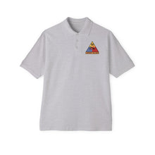 Load image into Gallery viewer, Men's Piqué Polo - 50th Armored Division - Jersey Blues wo Txt
