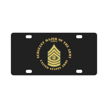 Load image into Gallery viewer, Army - Sergeant Major of the Army - SMA - Flat X 300 Classic License Plate
