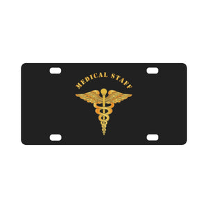 Medical - Medical Staff Classic License Plate