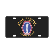 Load image into Gallery viewer, Army - 442nd Infantry Regimental Combat Team X 300 Classic License Plate
