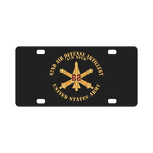 Load image into Gallery viewer, Army - 62nd Air Defense Artillery - Aim High - Number Branch - US Army X 300 Classic License Plate
