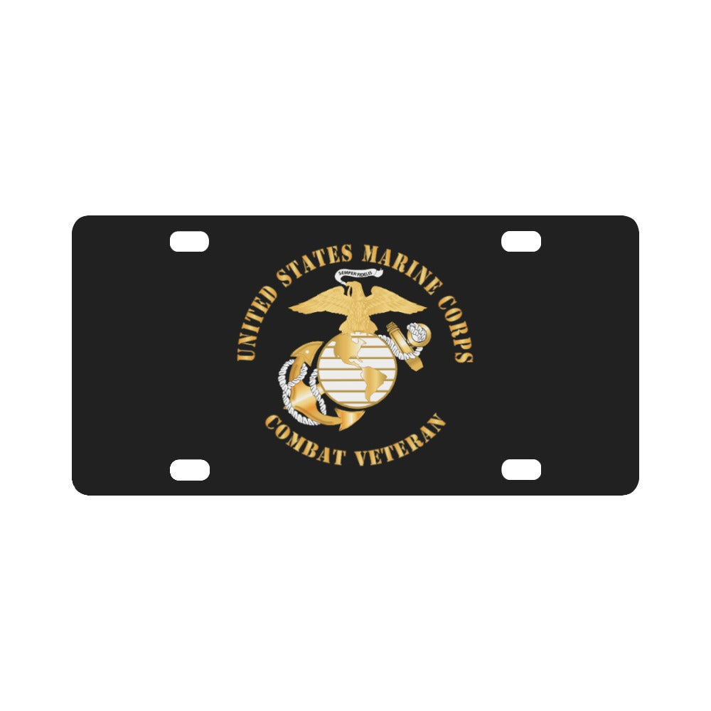 USMC - Combat Veteran X 300 Classic License Plate