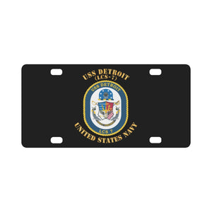 Navy - USS Detroit (LCS-7) X 300 Classic License Plate