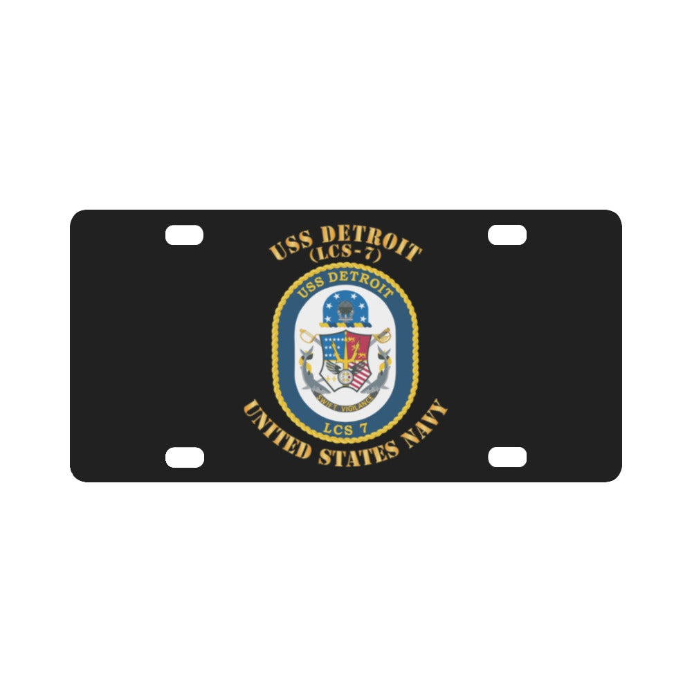 Navy - USS Detroit (LCS-7) X 300 Classic License Plate