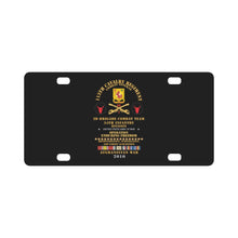 Load image into Gallery viewer, Army - 1st Bn, 113th Cavalry Regiment, 2nd BCT, 34th ID - Enduring Freedom Combat Veteran x 300 Classic License Plate
