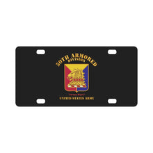 Load image into Gallery viewer, Army - DUI - 50th Armored Division wo Txt - Jersey Blues - US Army X 300 Classic License Plate
