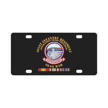 Load image into Gallery viewer, Army - 501st Infantry Regiment - OIF - w IRAQ SVC Classic License Plate
