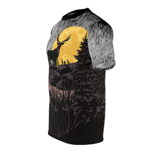 AOP - Deer Moon Shirt  with Rain