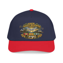 Load image into Gallery viewer, Mid Profile Baseball Cap - Army - 116th Assault Helicopter Co w  Aviator Badge w VN SVC - HORNETS - 3D - Enhanced
