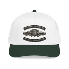 Load image into Gallery viewer, Mid Profile Baseball Cap - USCG - Expeditionary Warfare Specialist w txt - 3D - Enhanced
