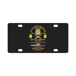 Army - 1st Battalion, 201st Artillery, 18th FA Bde - Operation Desert Storm Veteran X 300 Classic License Plate