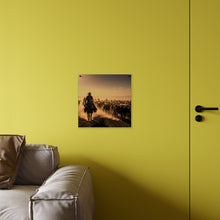 Load image into Gallery viewer, Acrylic Wall Art Panel - Dirty, dusty cattle drive in the Old West
