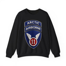 Load image into Gallery viewer, Crewneck Sweatshirt - 11th Airborne Division w Arctic Tab wo txt - 3D - Enhanced
