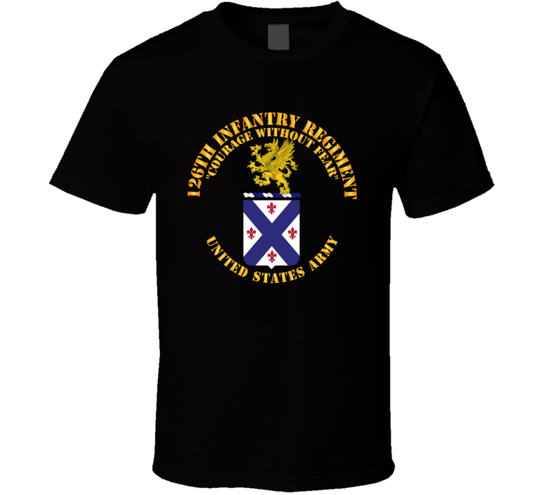 Army - Coa - 126th Infantry Regiment Classic T Shirt, Crewneck Sweatshirt, Hoodie, Long Sleeve