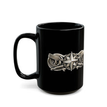 Load image into Gallery viewer, Black Mug  (15oz) - USCG - Coxswain wo txt- 3D - Enhanced
