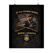 Load image into Gallery viewer, Matte Poster - Honoring the 5th USCT, 1864 - Right 1
