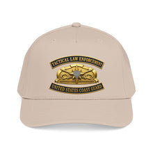 Load image into Gallery viewer, Mid Profile Baseball Cap - USCG - Tactical Law Enforcement w txt - 3D - Enhanced
