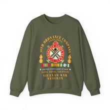 Load image into Gallery viewer, Crewneck Sweatshirt - 40th Ordnance Company - ORD Emblem - Ammo Boys - Long Binh, Vietnam Vet w VN SVC X 300

