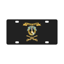 Load image into Gallery viewer, Army - 7th Cavalry Regiment w Ribbon - Br w Regimental Number X 300 Classic License Plate
