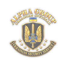 Load image into Gallery viewer, Kiss-Cut Stickers - Ukraine - Alpha Group - Ukrainian Spetsnaz - 3D - Enhanced
