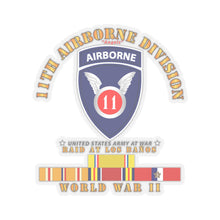 Load image into Gallery viewer, Kiss-Cut Stickers - Army - 11th Airborne Division - Raid at Los Baños - WWII w PAC SVC
