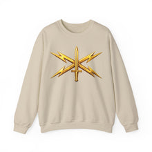 Load image into Gallery viewer, Crewneck Sweatshirt - Army Cyber Corps Branch Insignia - 3D - Enhanced

