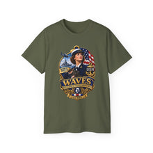 Load image into Gallery viewer, Unisex Ultra Cotton Tee - WAVES - Women Accepted for Volunteer Emergency Service WWII - 3D - Enhanced
