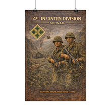 Load image into Gallery viewer, Rolled Posters - 4th Infantry Division in Vietnam 1966-1970

