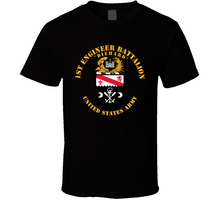 Load image into Gallery viewer, Army - Coa - 1st Engineer Battalion - Diehard Classic T Shirt, Crewneck Sweatshirt, Hoodie, Long Sleeve
