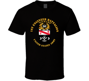 Army - Coa - 1st Engineer Battalion - Diehard T Shirt