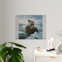 Load image into Gallery viewer, Acrylic Wall Art Panel - Washington Crossing the Delaware duing the Revolutionary War
