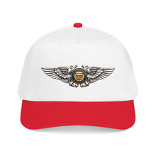 Load image into Gallery viewer, Mid Profile Baseball Cap - USCG - Aviator Badge - Auxiliary wo txt - 3D - Enhanced
