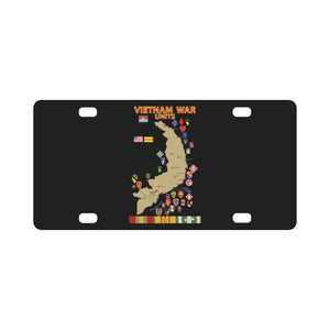 Map - Vietnam Units - 3 wo DS Classic License Plate