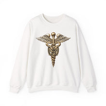 Load image into Gallery viewer, Crewneck Sweatshirt - Army Medical Service Corps (MS) Branch Insignia - 3D - Enhanced
