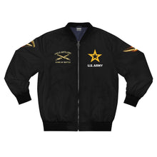 Load image into Gallery viewer, U.S. Army 'King of Battle' Bomber Jacket – 155mm Howitzer Field Artillery Military Jacket "King of Battle" Series
