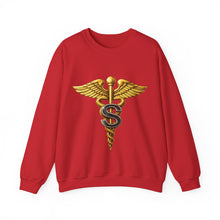 Load image into Gallery viewer, Crewneck Sweatshirt - Army Medical Specialist Corps Branch Insignia - 3D - Enhanced
