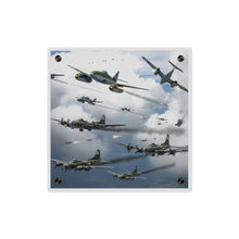 Load image into Gallery viewer, Acrylic Wall Art Panel - German jet fighters attacking US bombing formations
