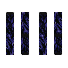 Load image into Gallery viewer, Sublimation Socks - Futuristic zebra with neon glow
