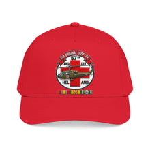 Load image into Gallery viewer, Mid Profile Baseball Cap - Army - 57th Medical Co - Original Dustoff - Vietnam w VN SVC - 3D - Enhanced

